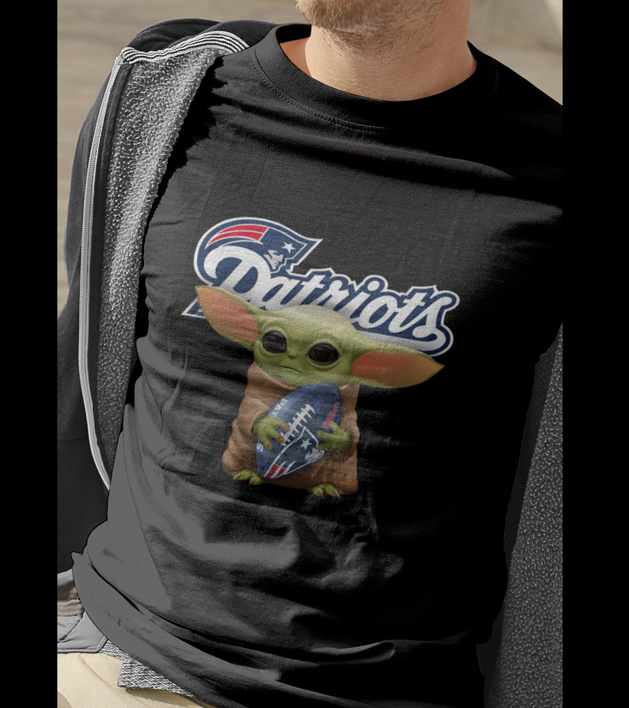Patriots Football Yoda Grogu Fusion T-Shirt