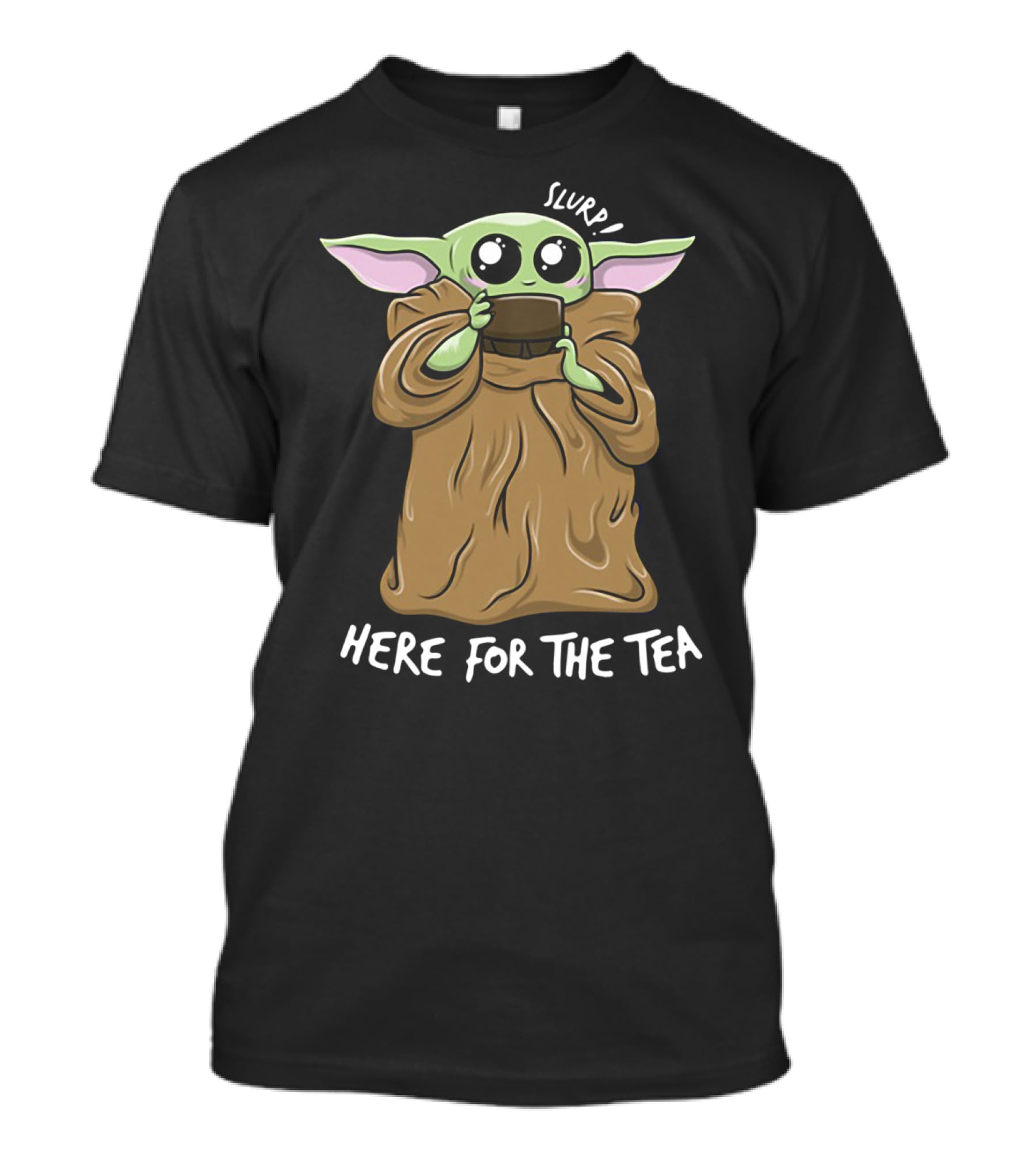 Baby Yoda Kawaii Slurp Here For The Tea Meme T-Shirt
