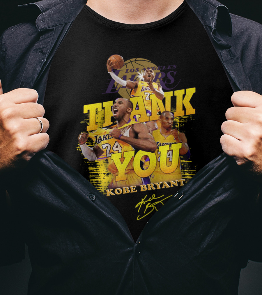 Thank You Kobe Bryant #24 Los Angeles Lakers Signature T-Shirt