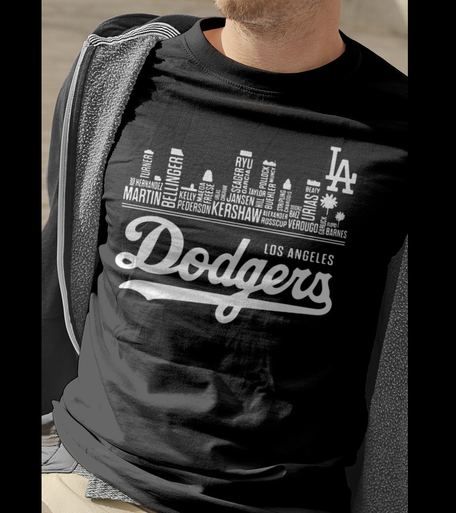 Los Angeles Dodgers Kershaw Bellinger Ramirez Pederson Seager Jansen Ryu Hernandez Urias Stripling Verdugo Taylor Martinez T-Shirt
