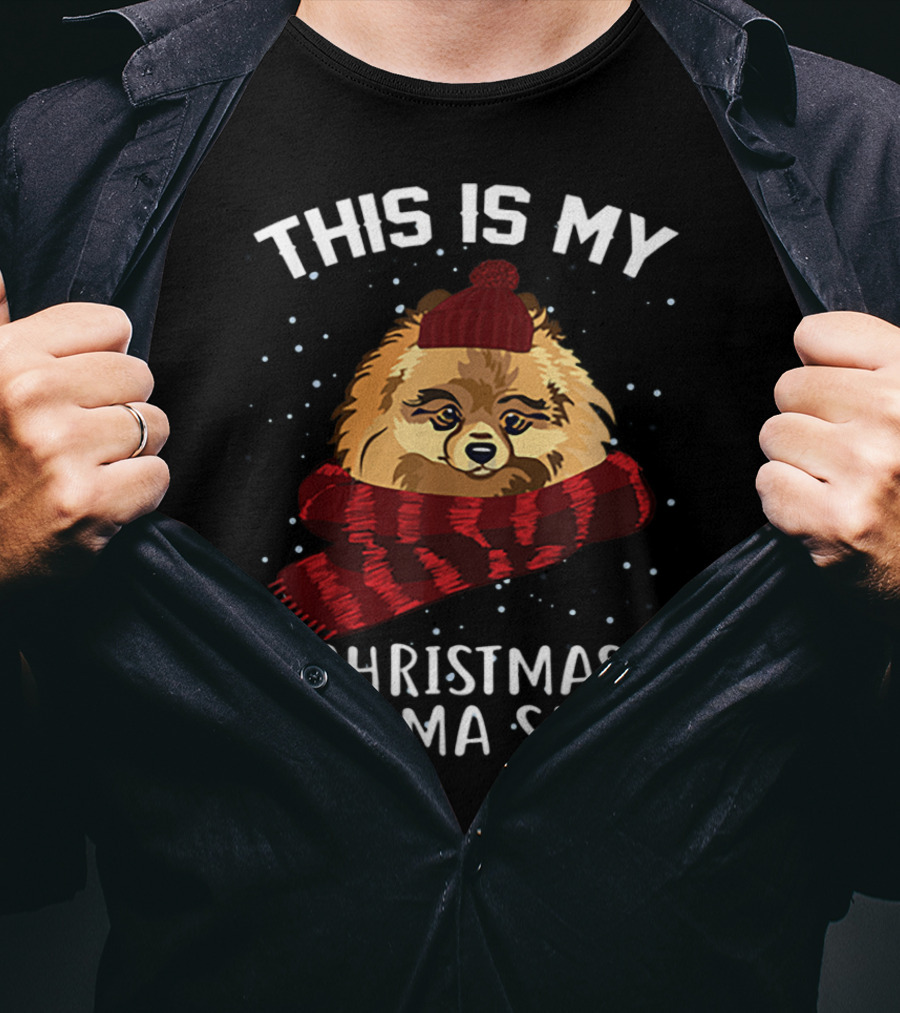 This Is My Christmas Pomeranian Pajama T-Shirt