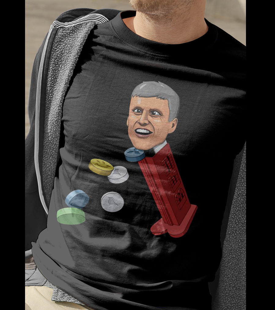 Jim’ll Paint It Dispenser With Flying Colorful Tablets T-Shirt