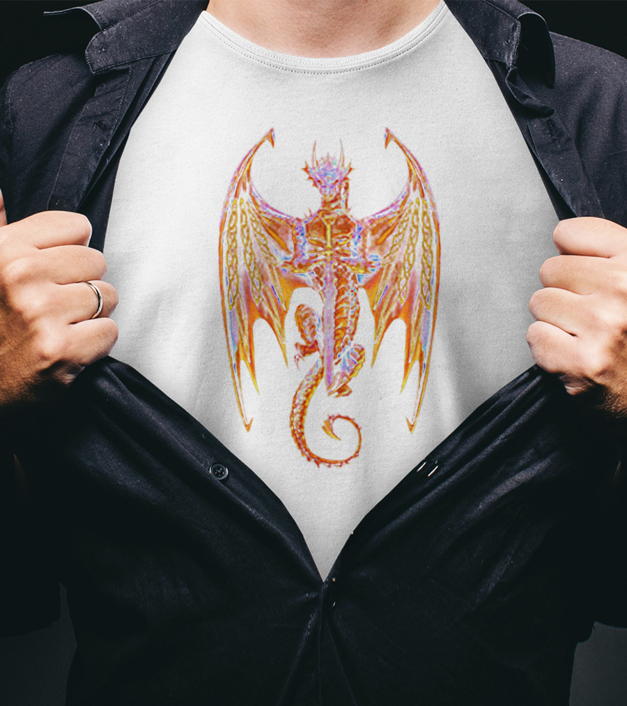 Dragon Sword Norse Mythology Fusion T-Shirt