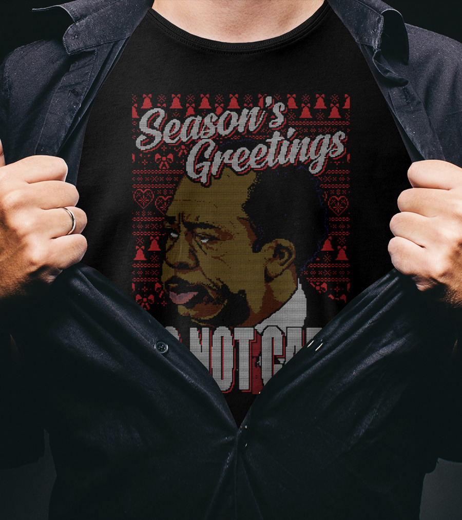Stanley Hudson Season's Greetings Do Not Care Holiday T-Shirt