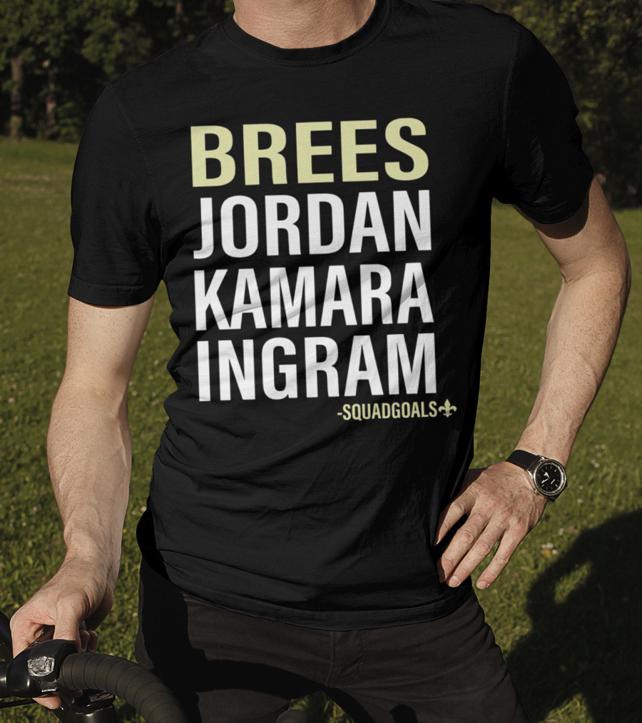 Brees Jordan Kamara Ingram Squad Goals Fleur-de-Lis T-Shirt