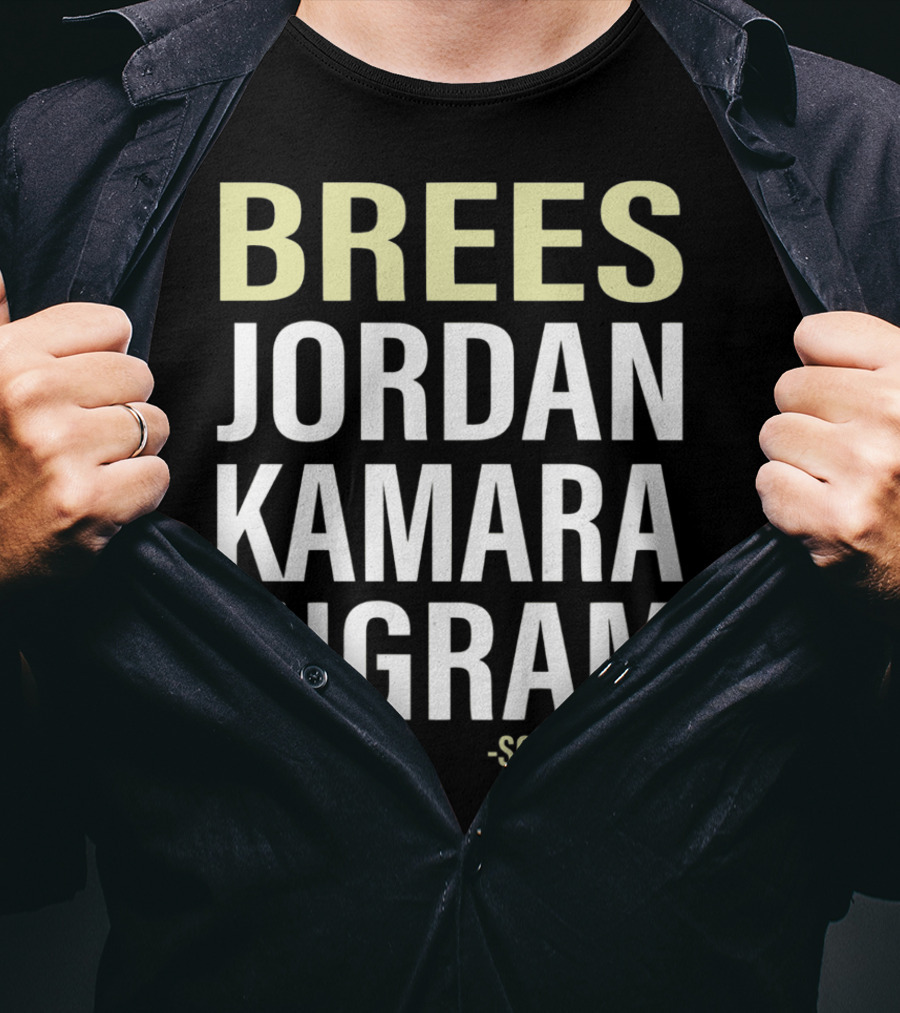 Brees Jordan Kamara Ingram Squad Goals Fleur-de-Lis T-Shirt