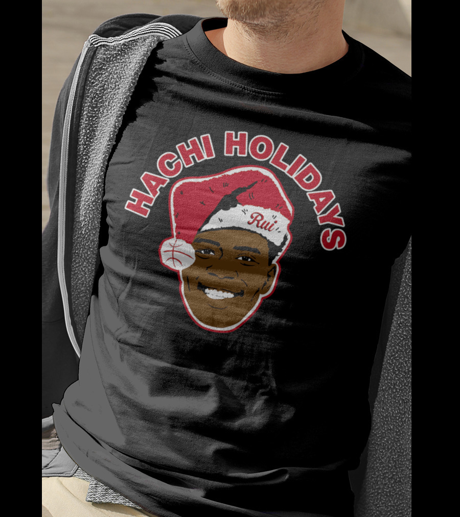 Hachi Holidays Rui Santa Hat Basketball Black T-Shirt