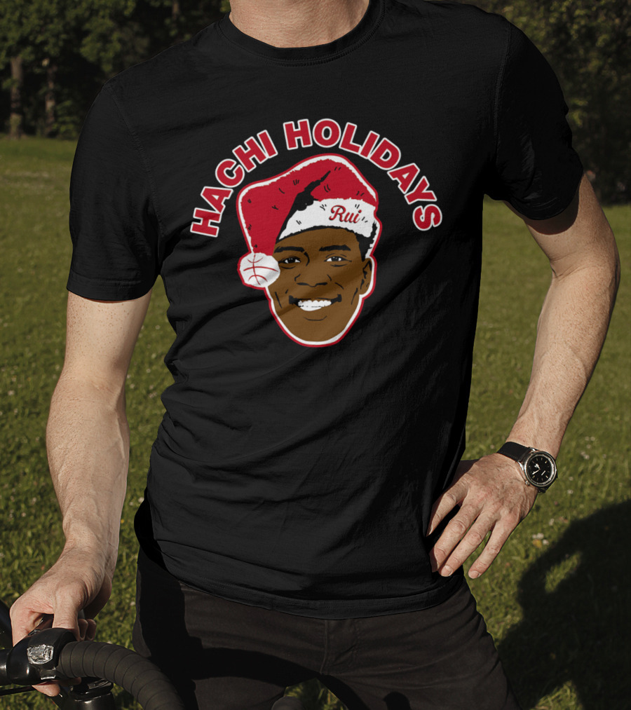 Hachi Holidays Rui Santa Hat Basketball Black T-Shirt