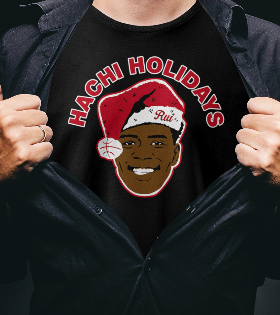 Hachi Holidays Rui Santa Hat Basketball Black T-Shirt