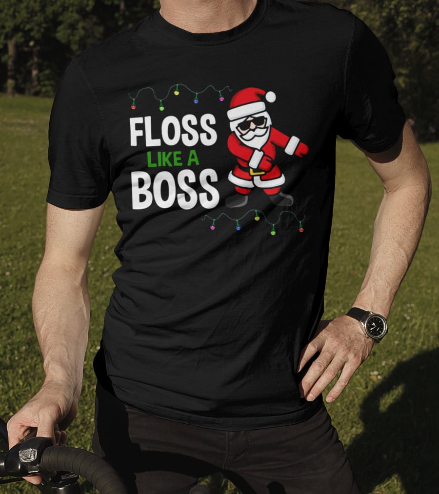 Floss Like A Boss Christmas Dance Santa T-Shirt