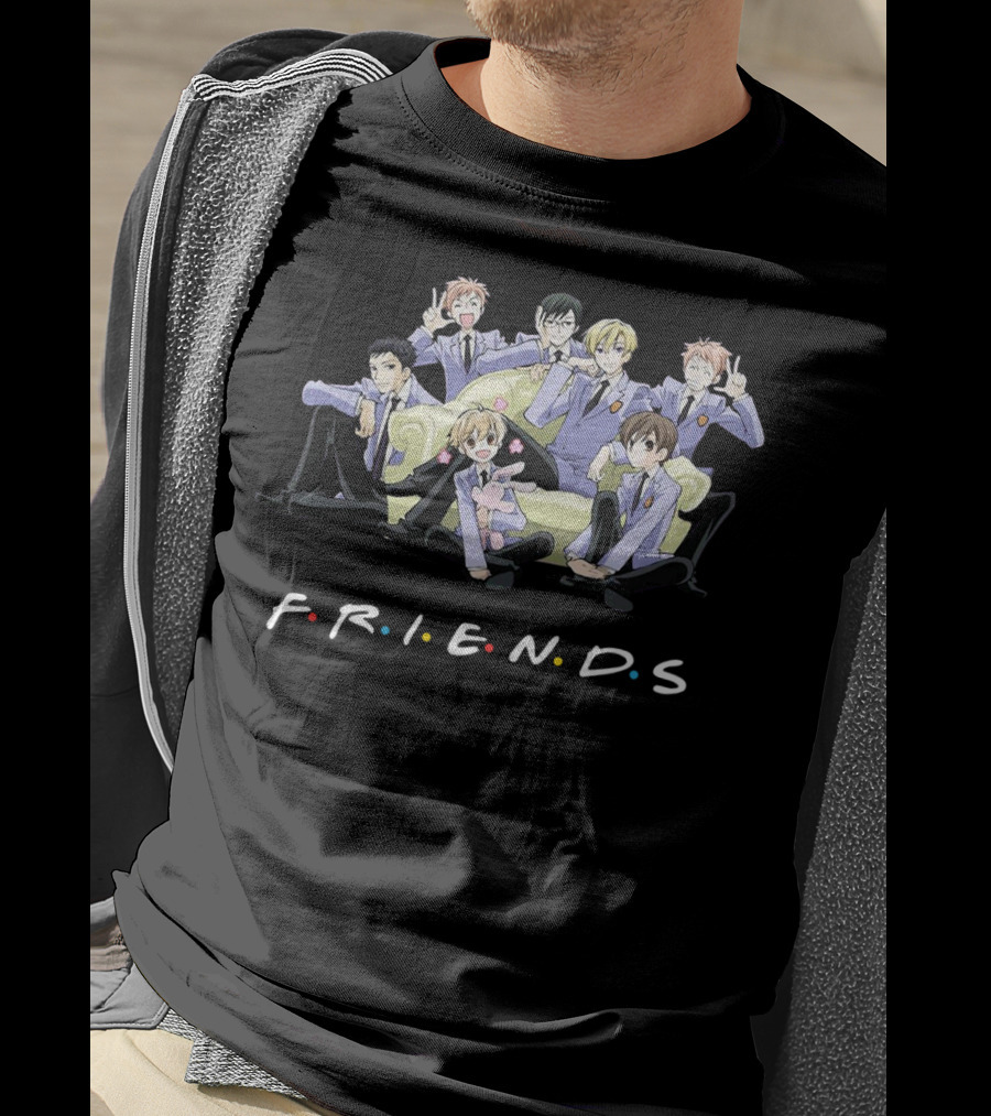 Ouran High School Host Club FRIENDS TV Show Crossover T-Shirt