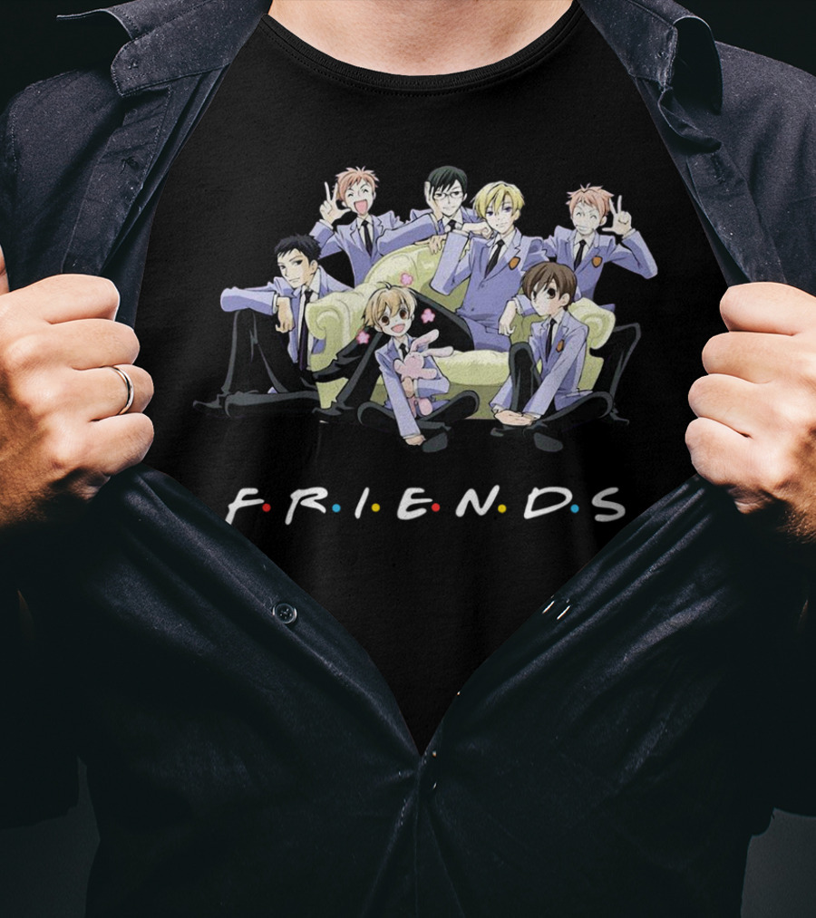 Ouran High School Host Club FRIENDS TV Show Crossover T-Shirt