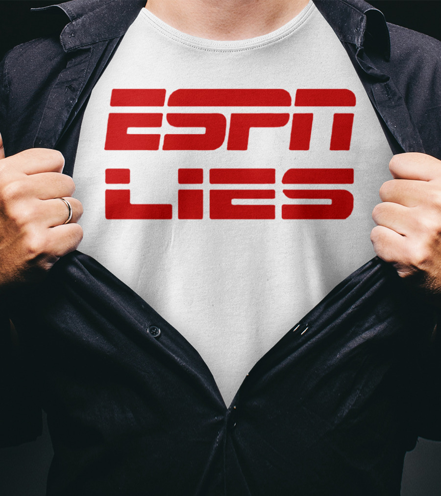 ESPN Lies Red T-Shirt