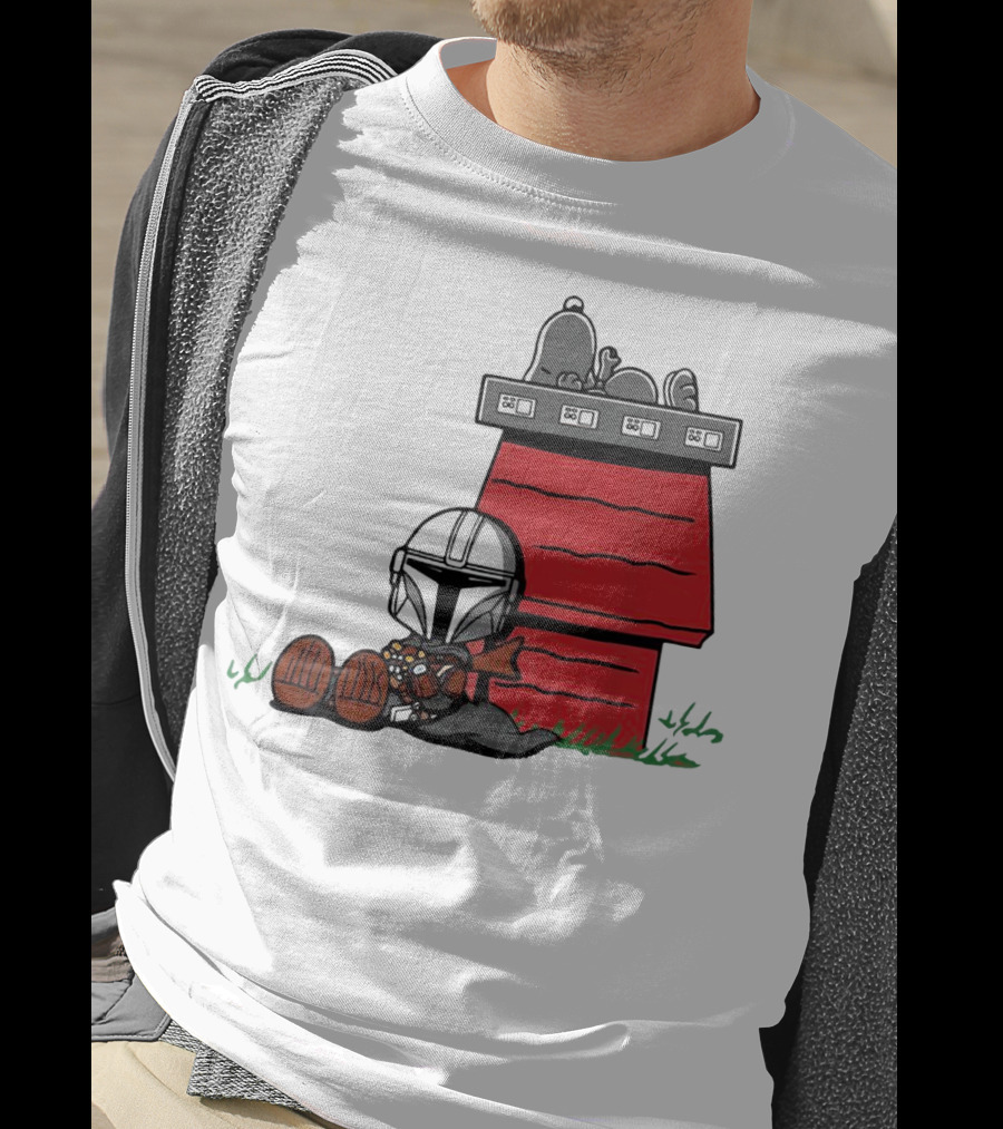 The Mandalorian And Snoopy House Crossover T-Shirt
