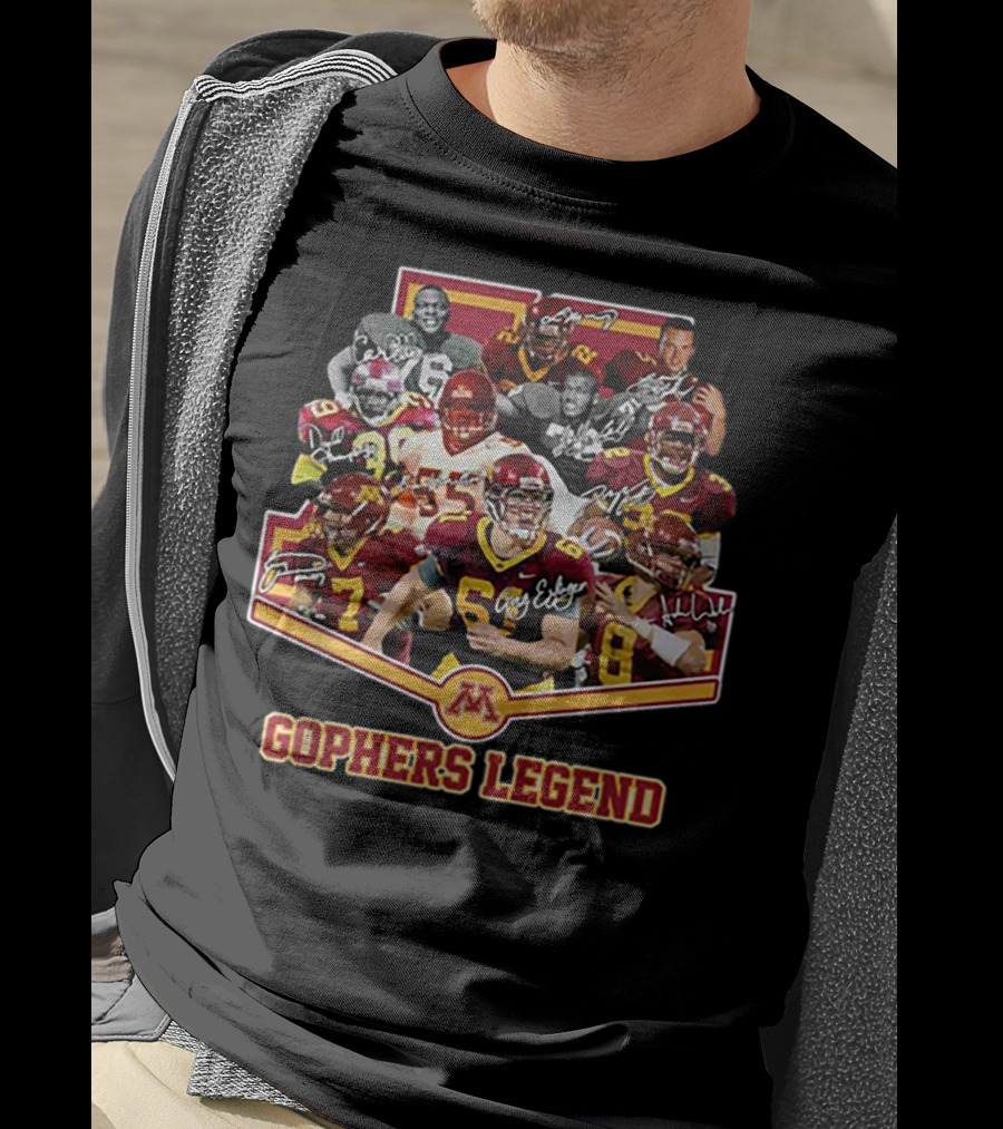 Gophers Legend Minnesota Golden Gophers Signatures T-Shirt