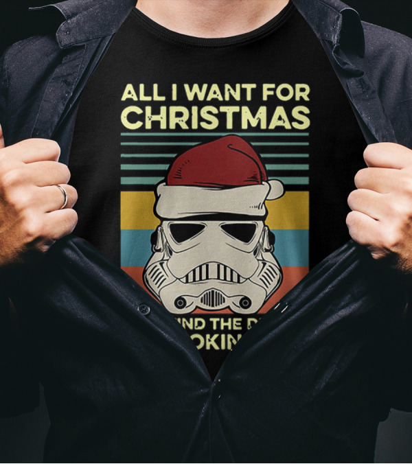 Santa Stormtrooper All I Want For Christmas Is To Find The Droids I'm Looking For T-Shirt