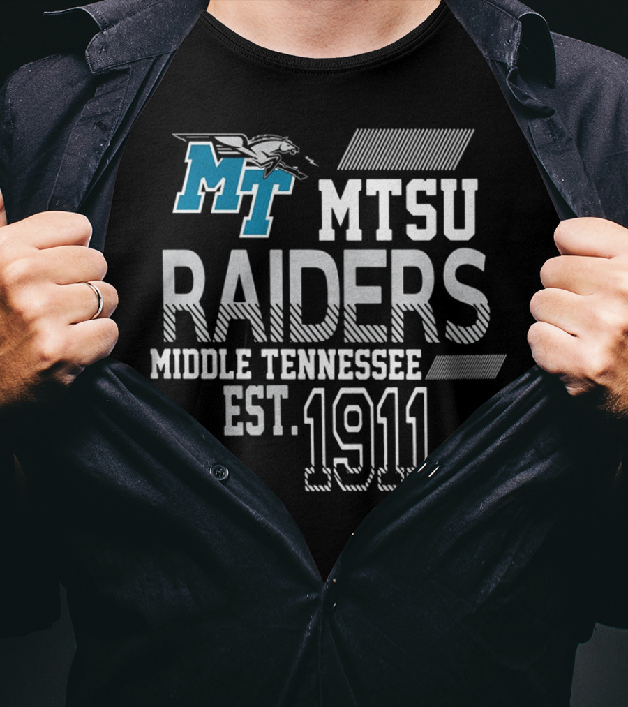 MTSU Raiders Middle Tennessee MT EST1911 T-Shirt