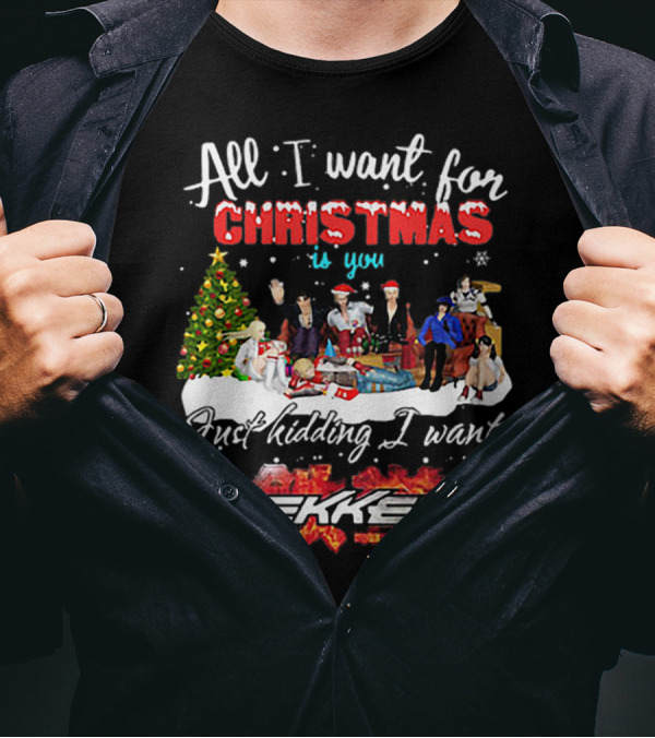 All I Want For Christmas Is You Just Kidding I Want Tekken Christmas Scene T-Shirt