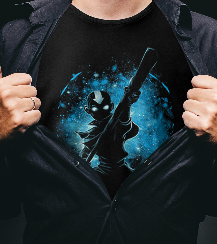Aang Avatar Space Galaxy Adventure T-Shirt