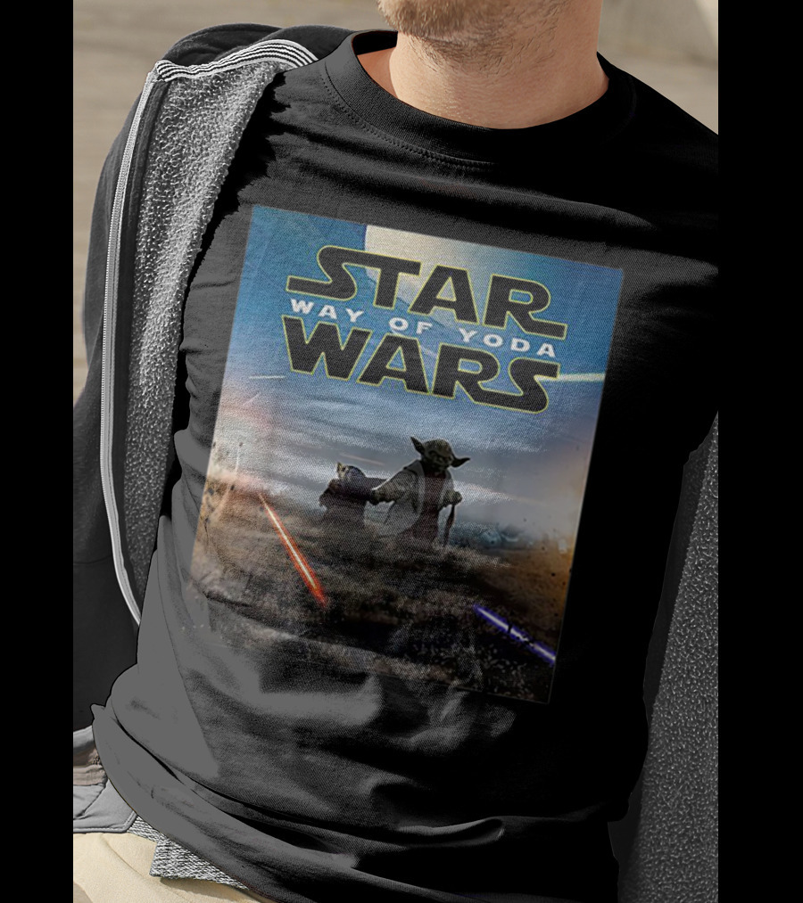 Star Wars Way Of Yoda Lightsaber Duel Scene T-Shirt