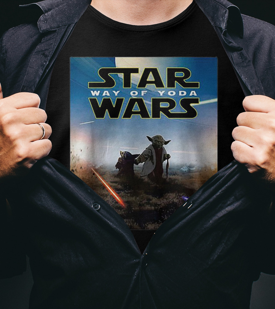Star Wars Way Of Yoda Lightsaber Duel Scene T-Shirt