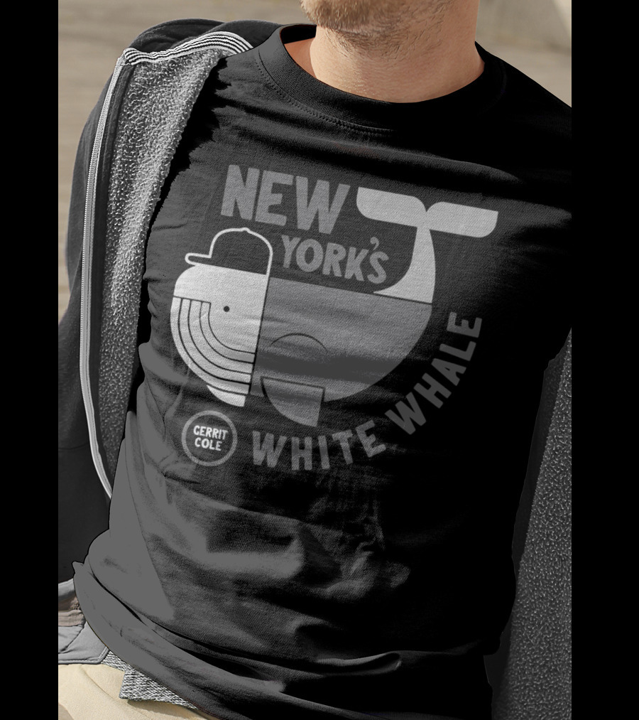 New York's Gerrit Cole White Whale Baseball T-Shirt
