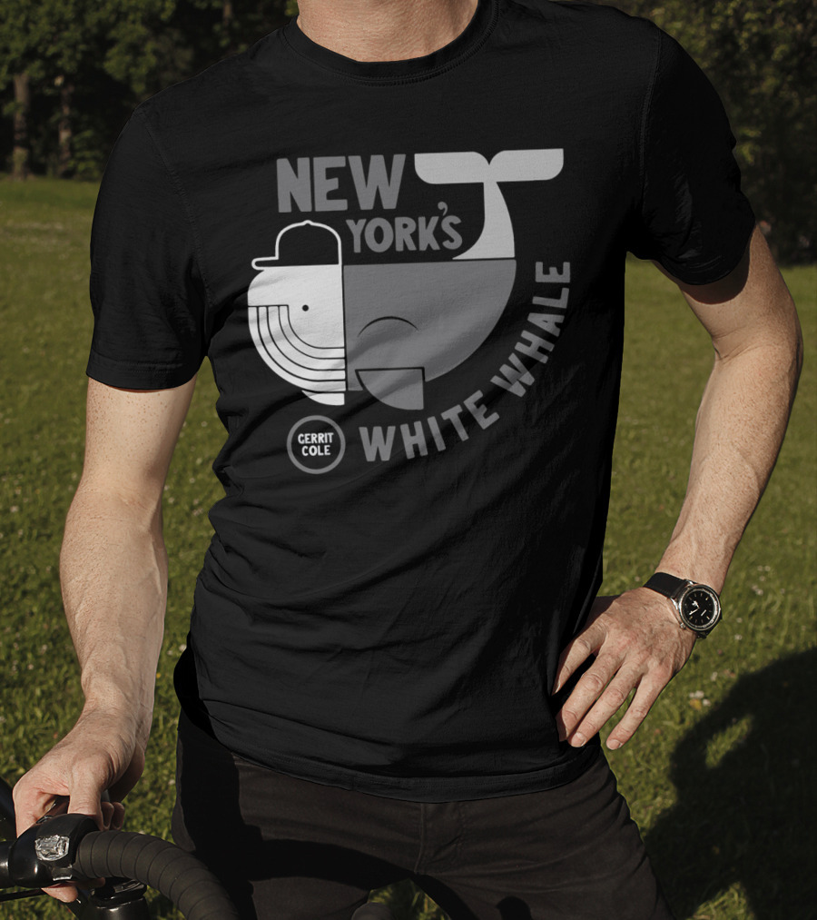 New York's Gerrit Cole White Whale Baseball T-Shirt