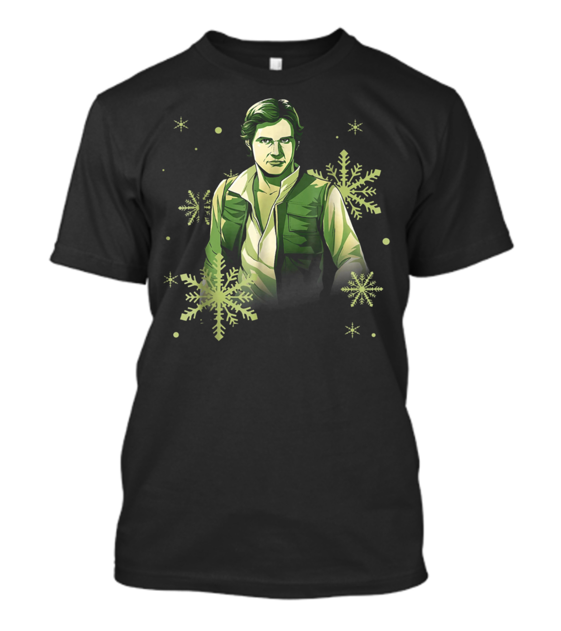 Star Wars Han Solo Christmas Noel Snowflake Fan T-Shirt