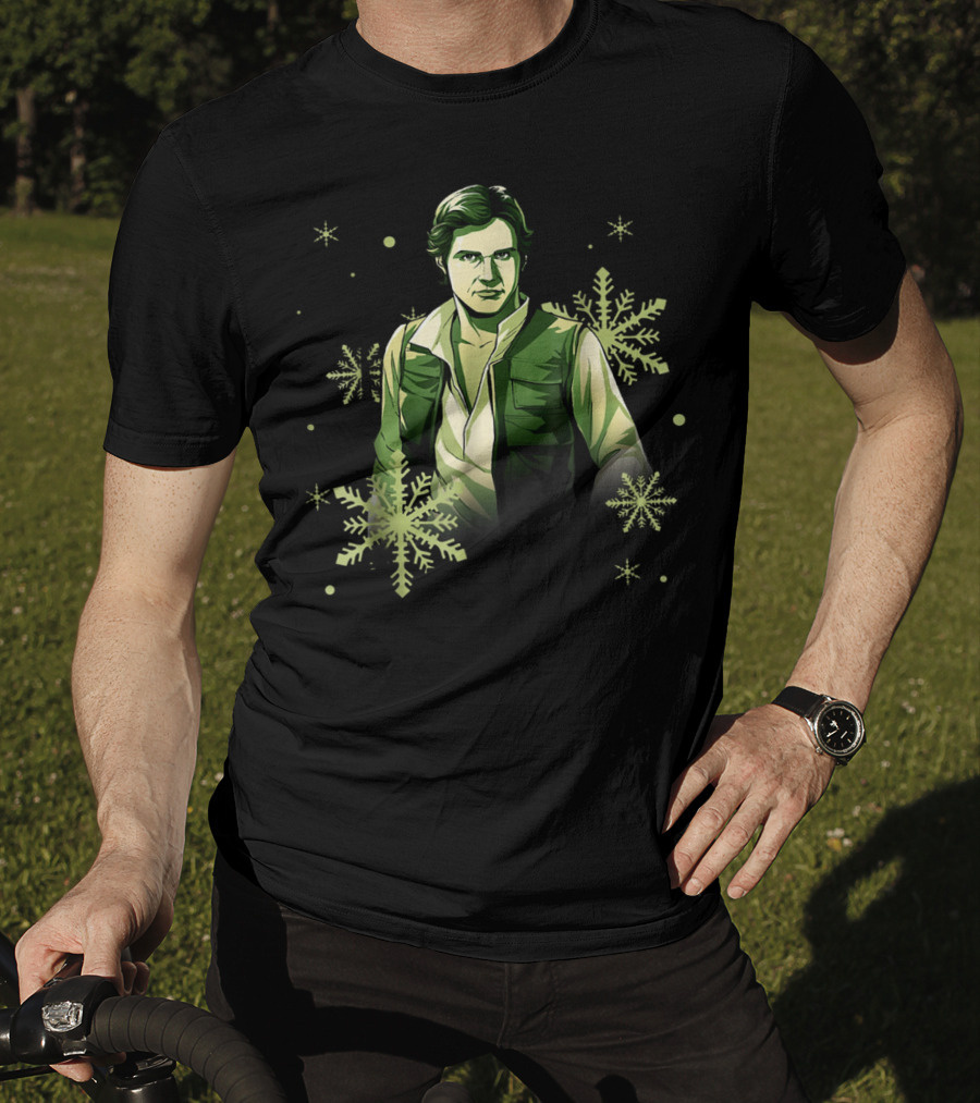 Star Wars Han Solo Christmas Noel Snowflake Fan T-Shirt