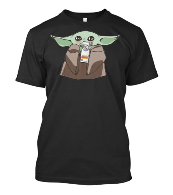 Baby Yoda Holding Baby Claw Can T-Shirt