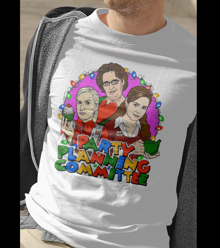 The Office Party Planning Committee Christmas Lights T-Shirt