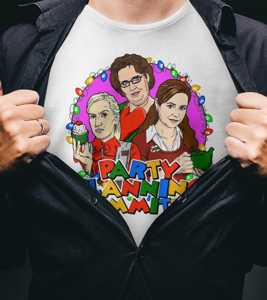 The Office Party Planning Committee Christmas Lights T-Shirt