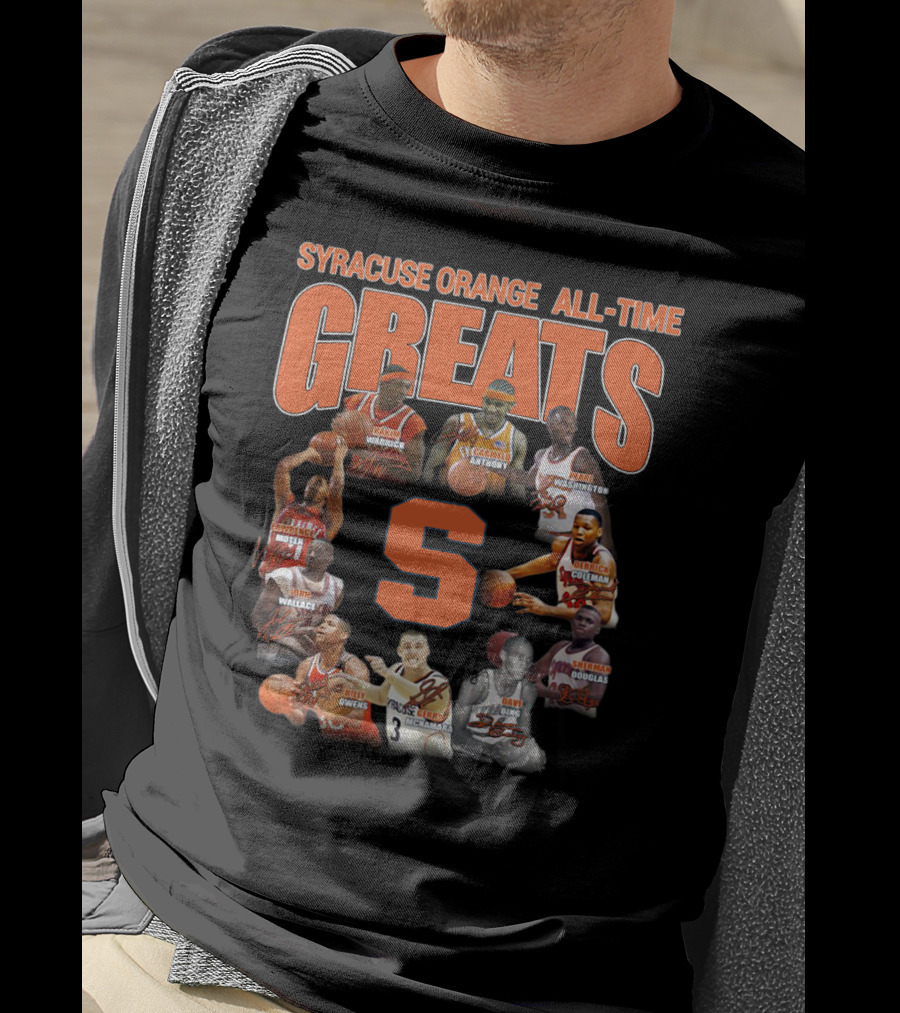 Syracuse Orange All-Time Greats Basketball Legends Featuring Carmelo Anthony And Pearl Washington T-Shirt
