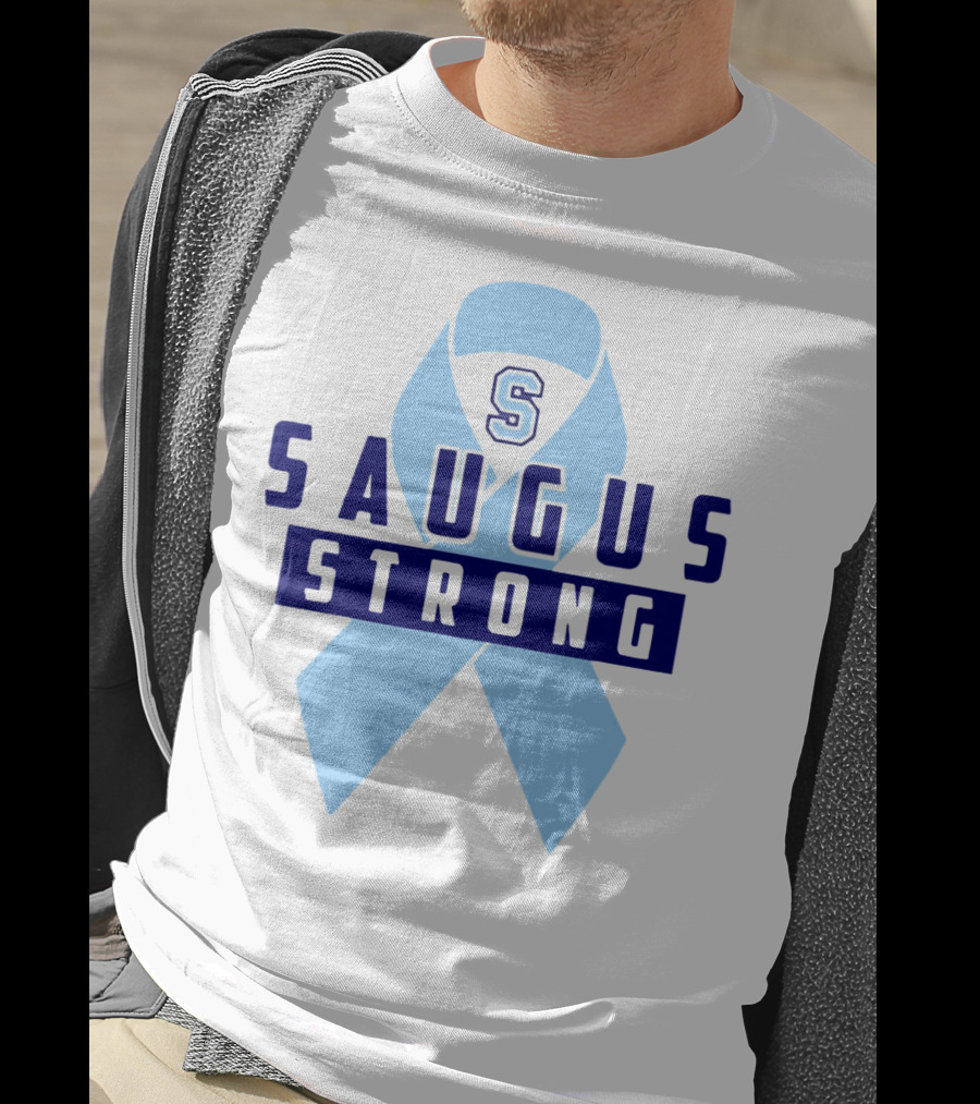 Saugus Strong Blue Ribbon S T-Shirt