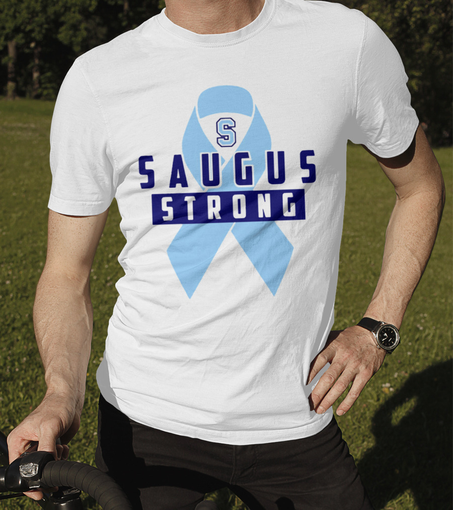 Saugus Strong Blue Ribbon S T-Shirt