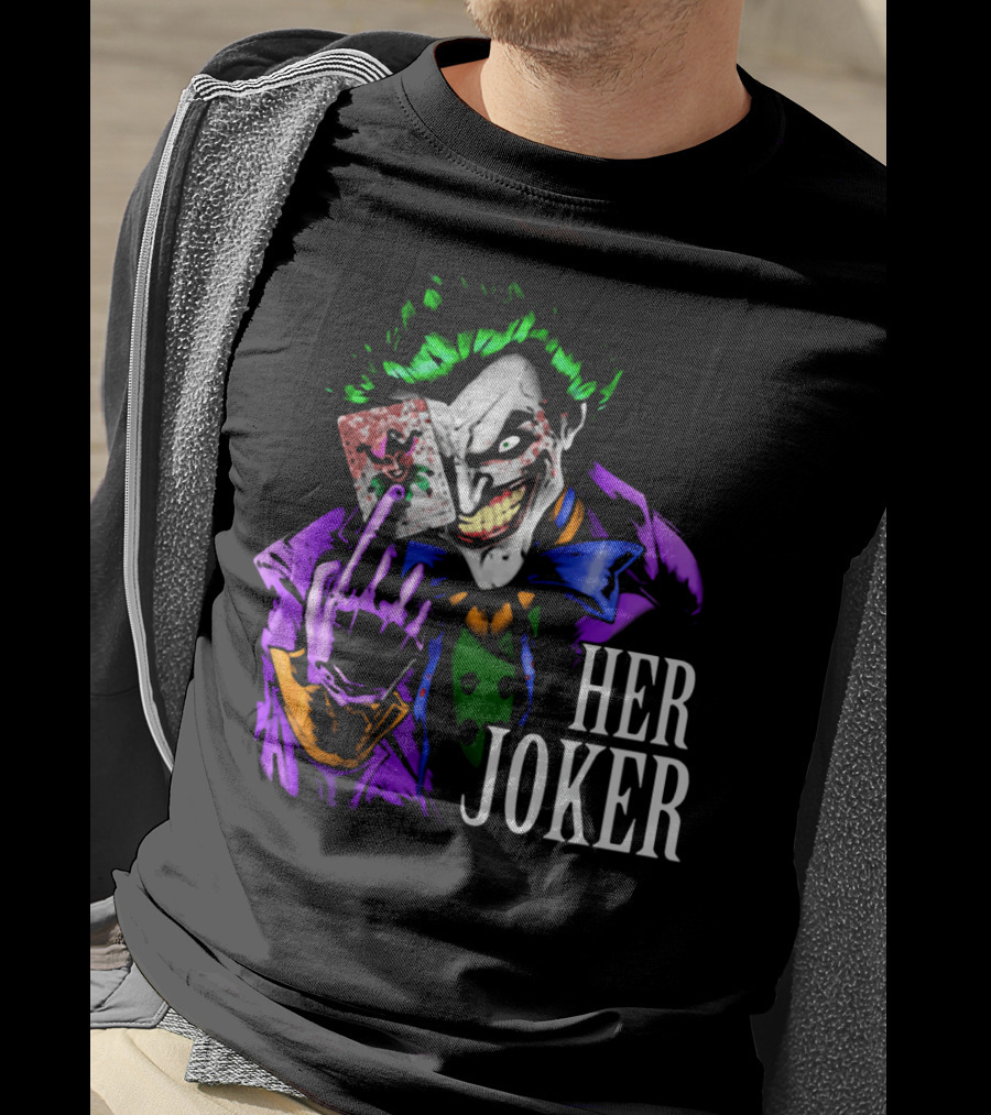 DC Comics Her Joker Playing Card Grinning Villain T-Shirt