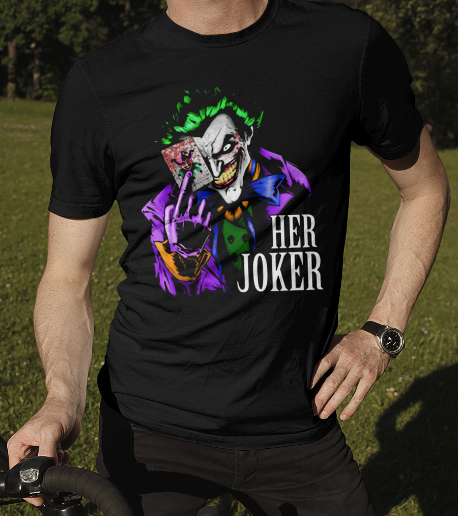 DC Comics Her Joker Playing Card Grinning Villain T-Shirt
