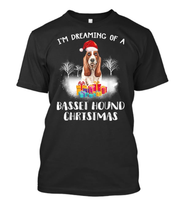 I'm Dreaming Of A Basset Hound Christmas T-Shirt