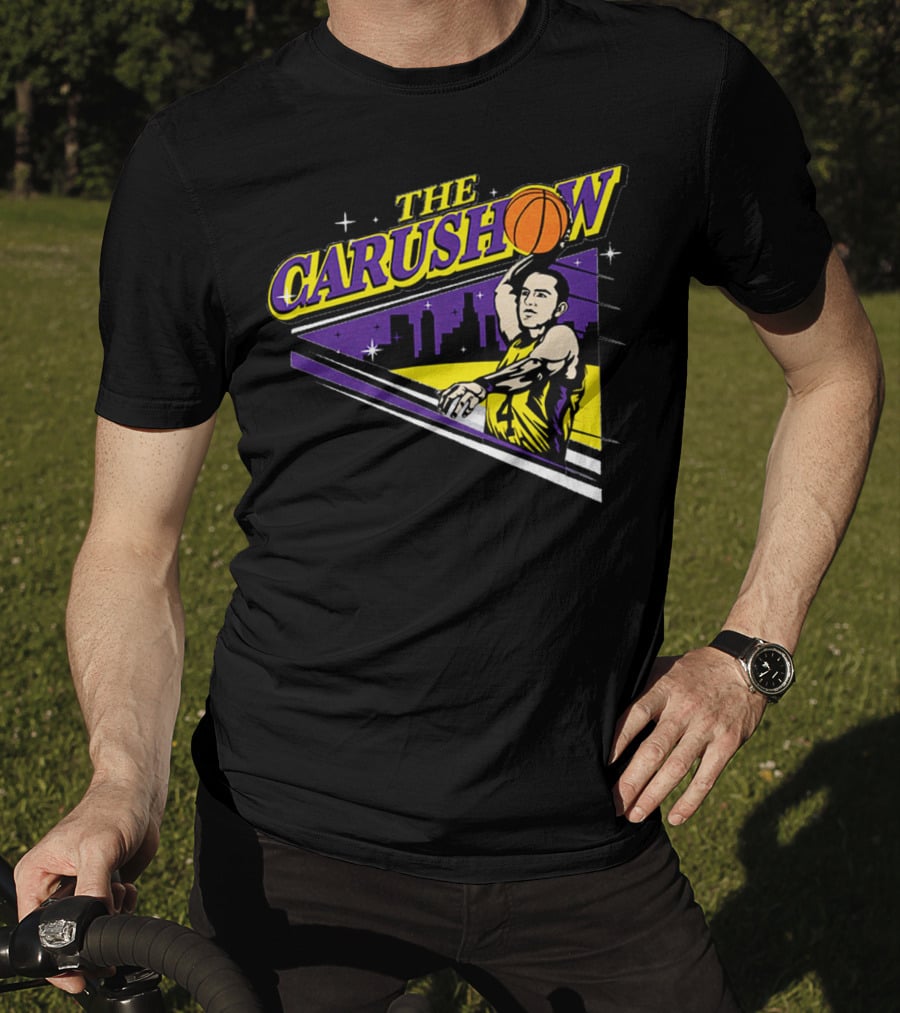 Alex Caruso The Carushow Basketball Los Angeles Skyline T-Shirt