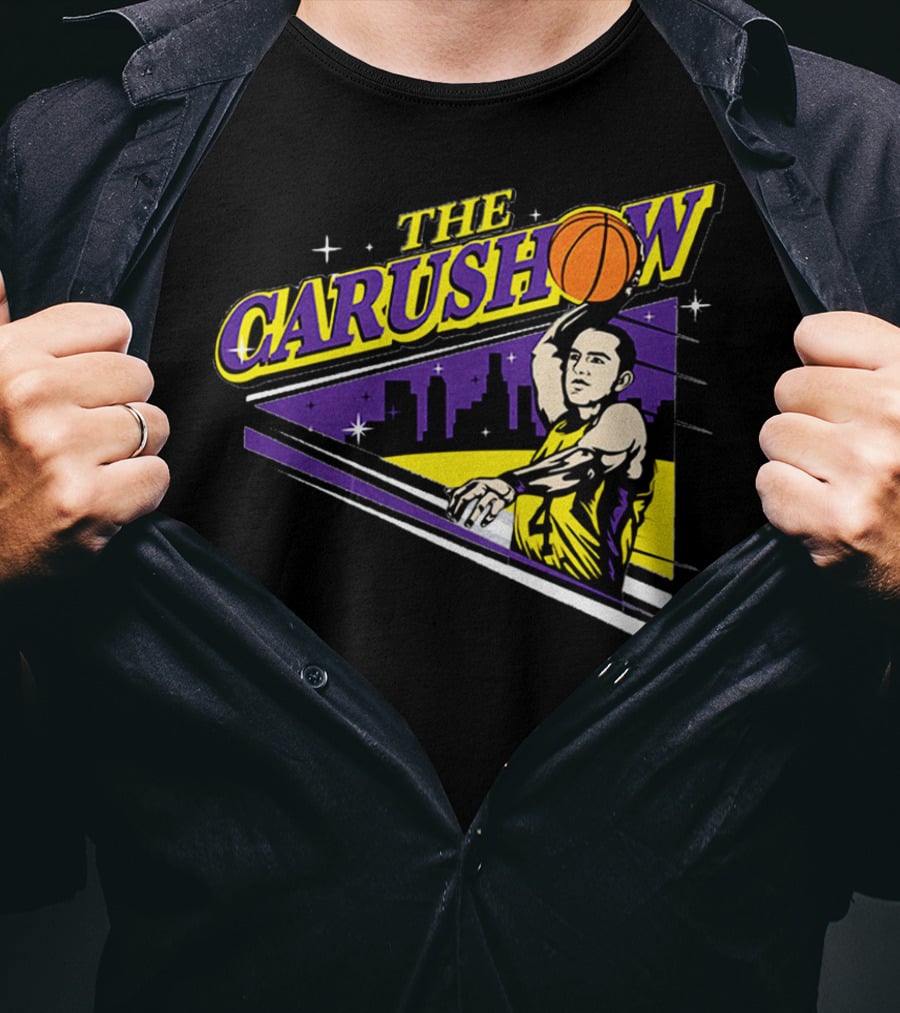Alex Caruso The Carushow Basketball Los Angeles Skyline T-Shirt