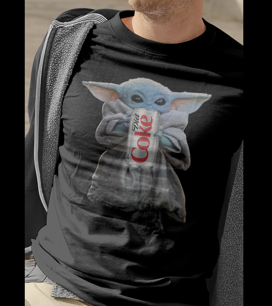 Baby Yoda Holding Diet Coke Can T-Shirt