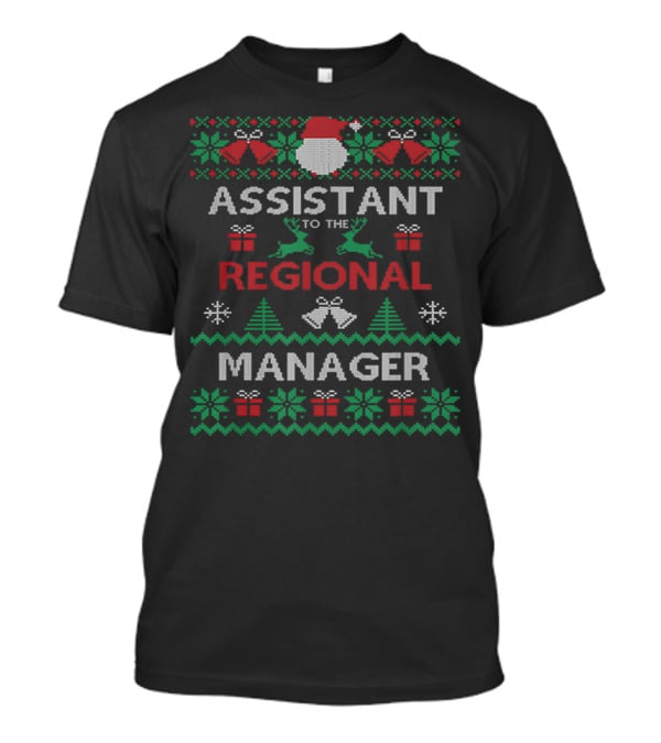 Assistant To The Regional Manager Christmas Ugly T-Shirt