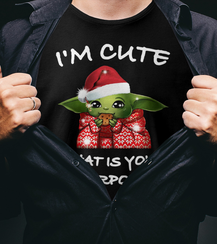I'm Cute Santa Baby Yoda What Is Your Superpower? T-Shirt