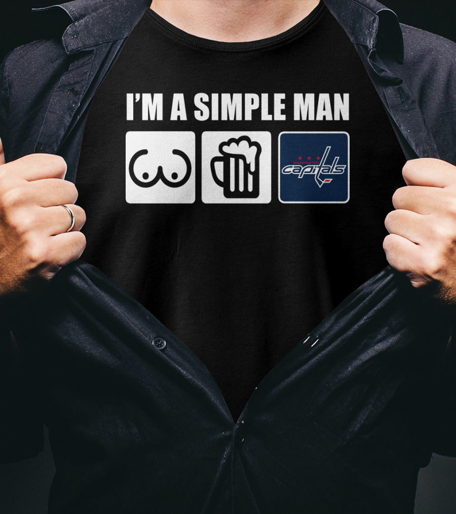 I'm A Simple Man Beer Capitals Logo Icons T-Shirt