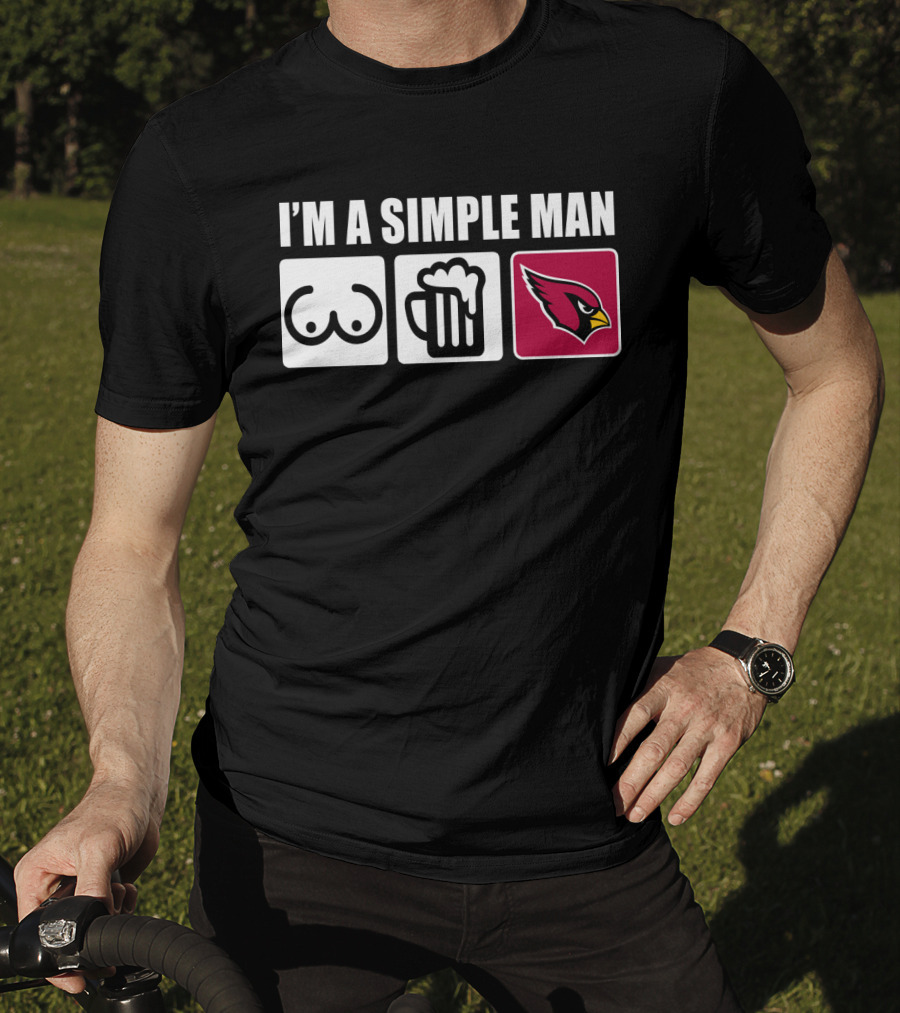 I'm A Simple Man Cardinals Iconic Symbols T-Shirt