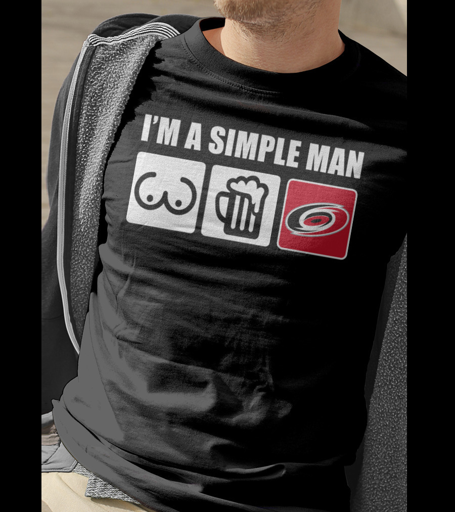I'm A Simple Man Hurricanes Beer T-Shirt