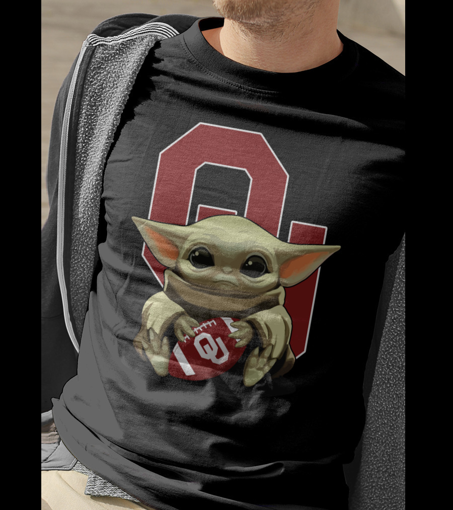 Yoda Baby Ou Sooners Football T-Shirt