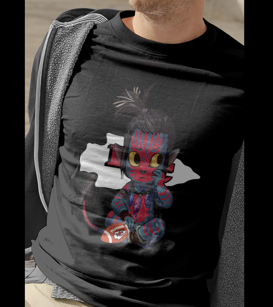 AVATAR CHIEFS Kansas City Football Logo Hybrid T-Shirt