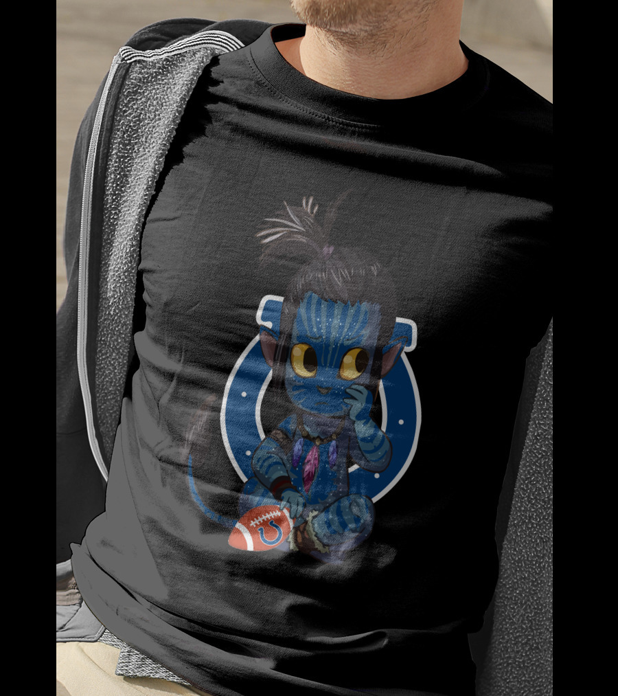 Colts Avatar Alien Football Character Fusion T-Shirt