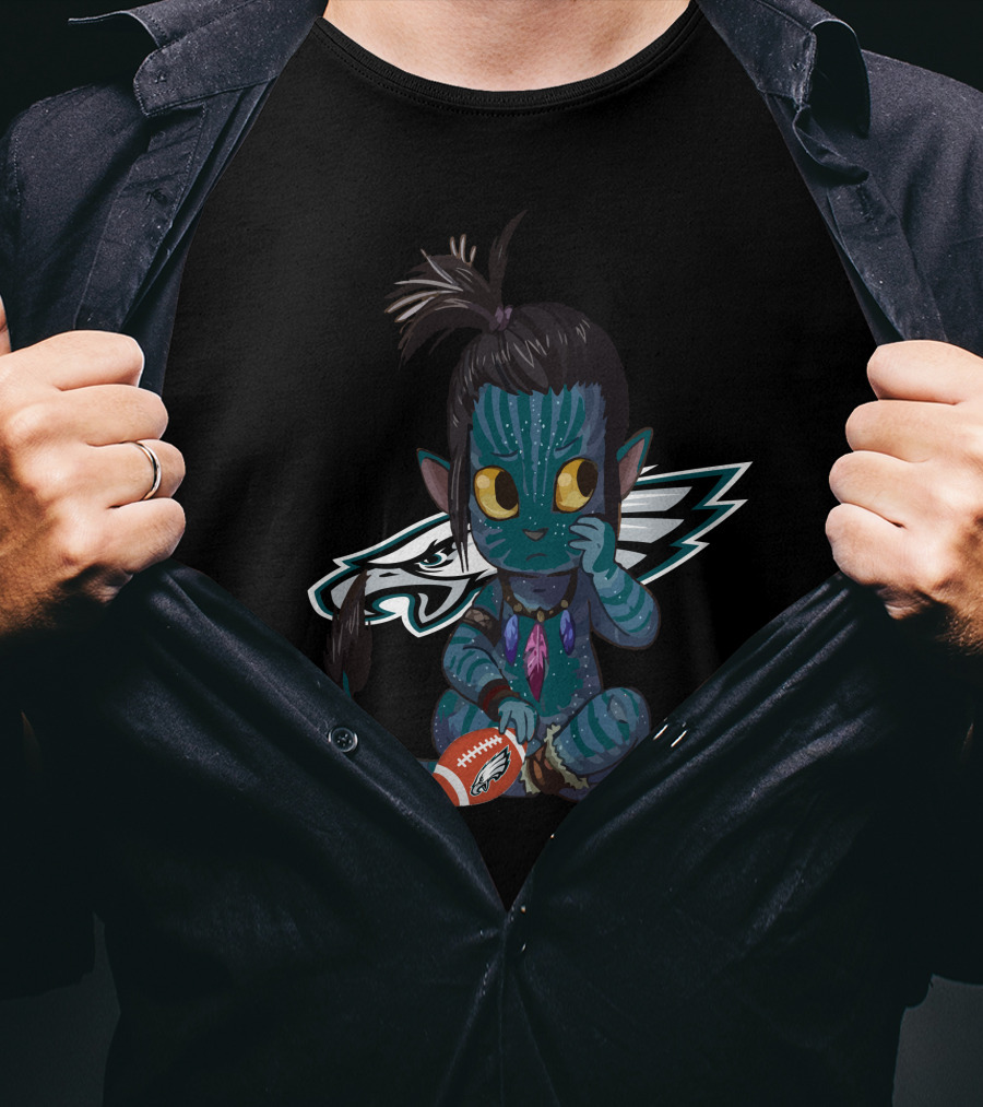 Philadelphia Eagles Avatar Na'vi Crossover Football Fan T-Shirt